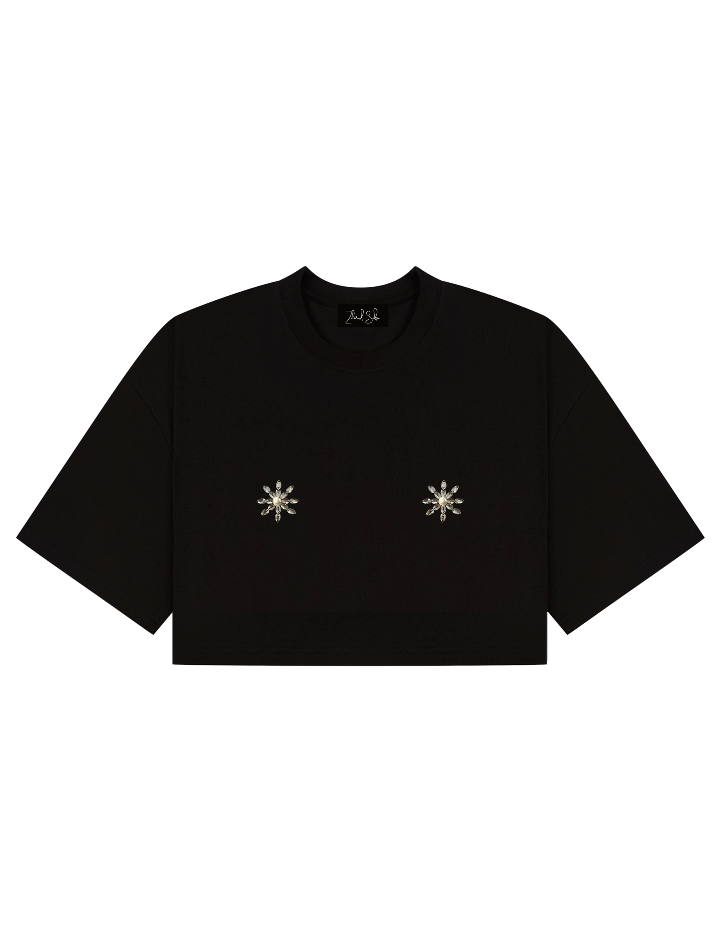 ZILARD SABO OVERSIZED CROPPED T-SHIRT BLACK